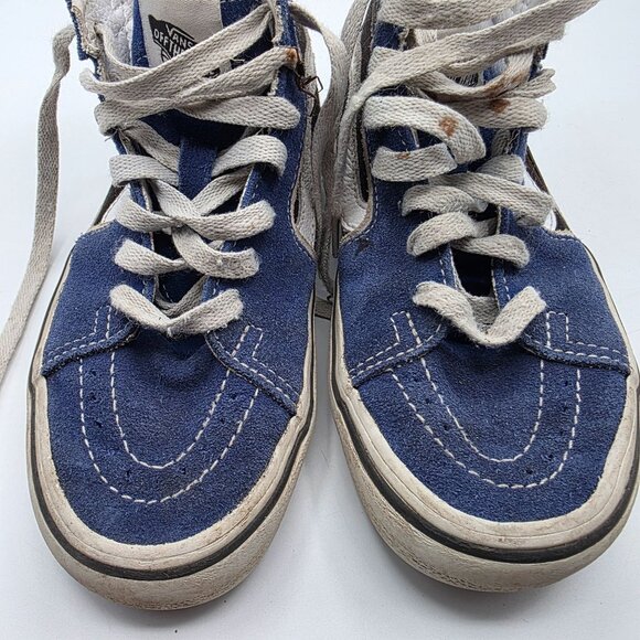 Vans Sk8-Hi Bolt True Blue Womens Size 5.5 High Top Skate Shoes Casual Walking - Picture 10 of 13